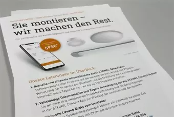 Foto des Inbetriebnahme-Flyers