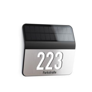 Spot solaire avec détecteur de mouvements Steinel Xsolar 1.2 W blanc froid  argent