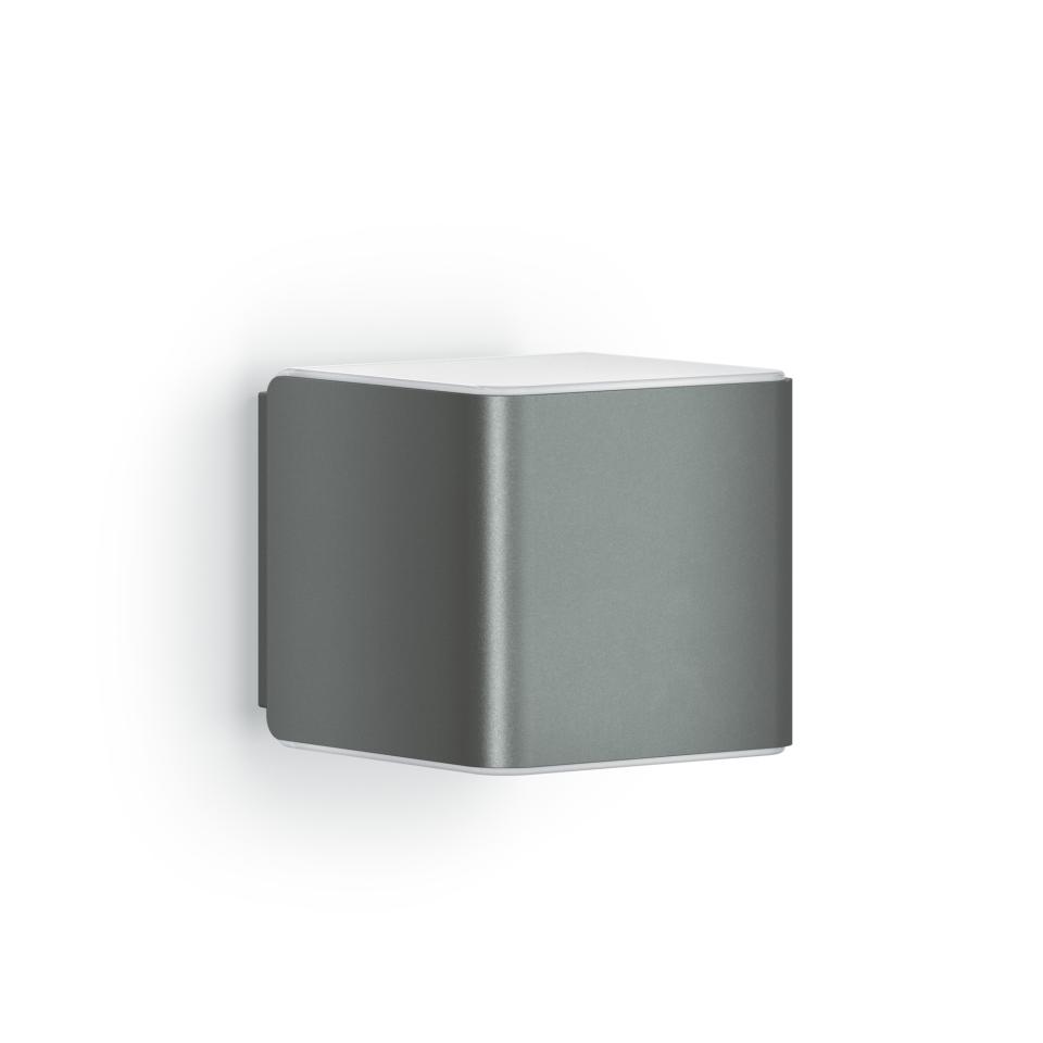 détecteur de mouvement 160° Applique murale Steinel L 840 LED iHF Cubo anthracite peut être utilisée via app éclairage extérieur à LED connectable 