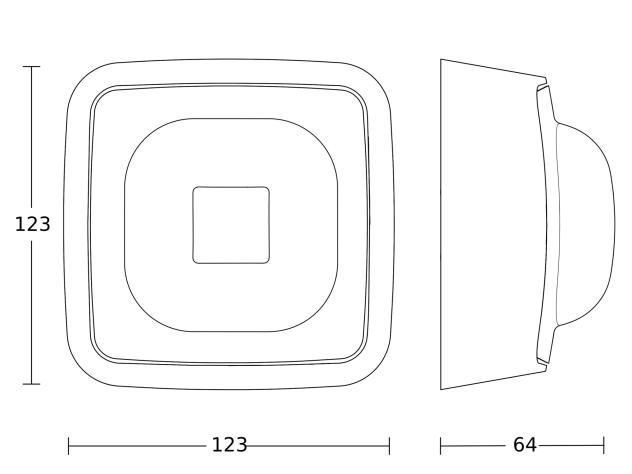 STEINEL IR Quattro HD-2 24m COM1 - Aufputz weiß