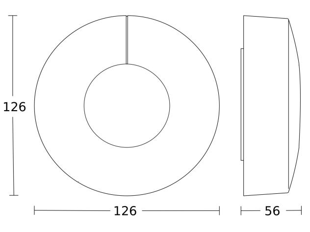  Light Sensor Dual DALI-2 Input Device - op de muur rond