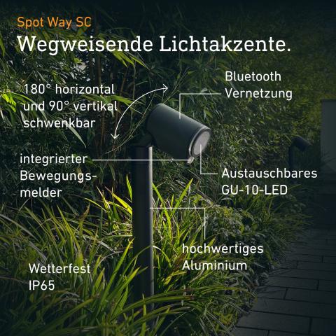 STEINEL Spot Way SC mit Bewegungsmelder & Bluetooth