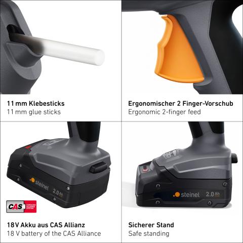  PRO MobileGlue 5011 CAS including rechargeable 2,0 Ah battery and charger