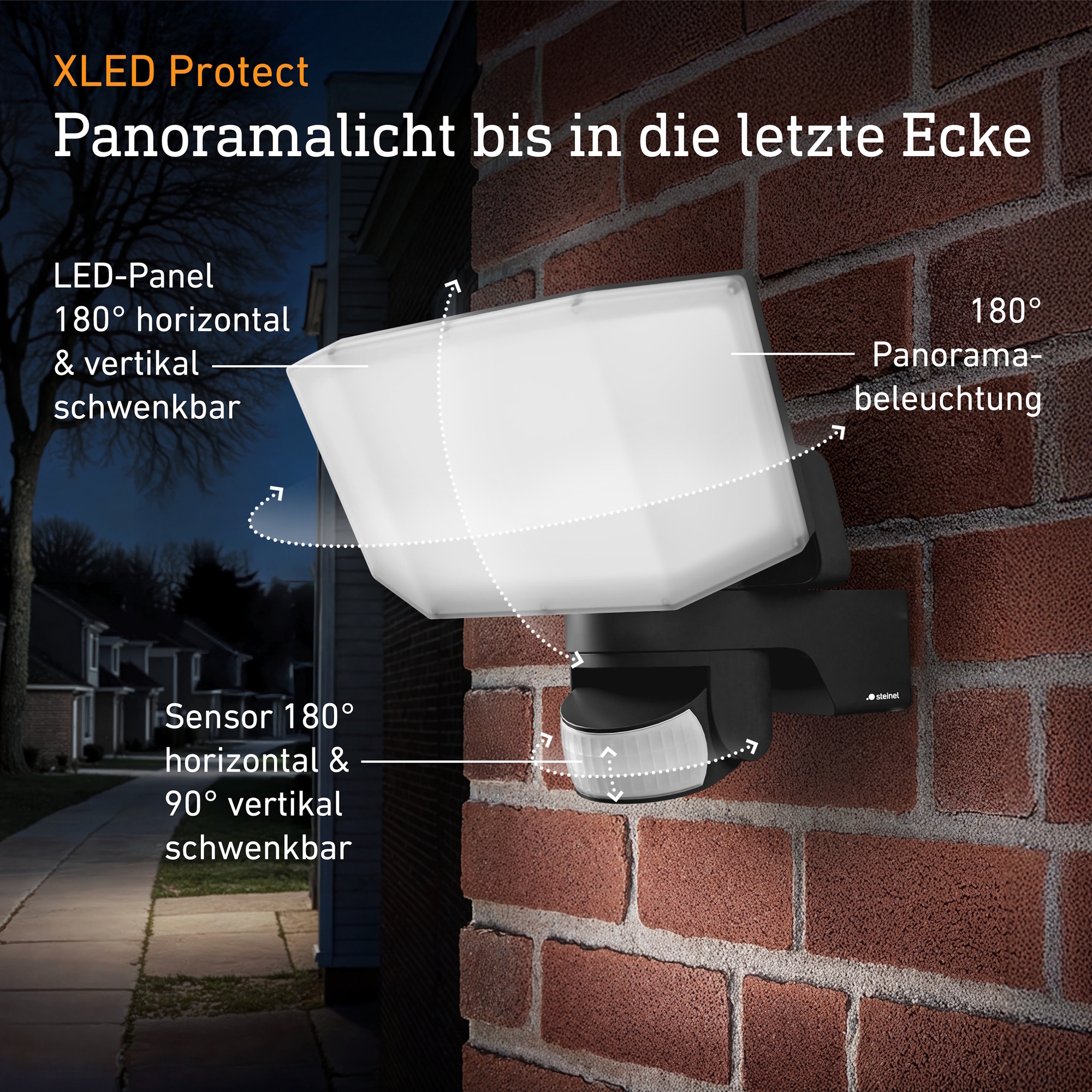 Strahler und Spots XLED Protect S mit Bewegungsmelder