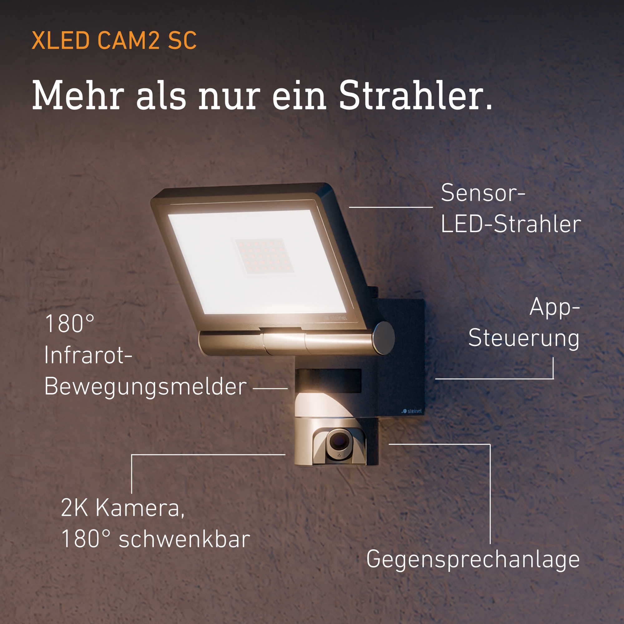 Strahler und Spots XLED CAM2 SC anthrazit