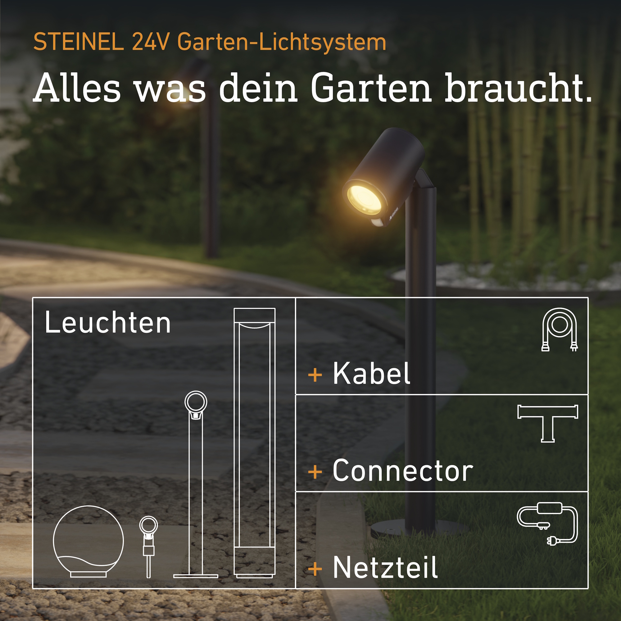 24V Garten-Lichtsystem Spot Way SC 24V
